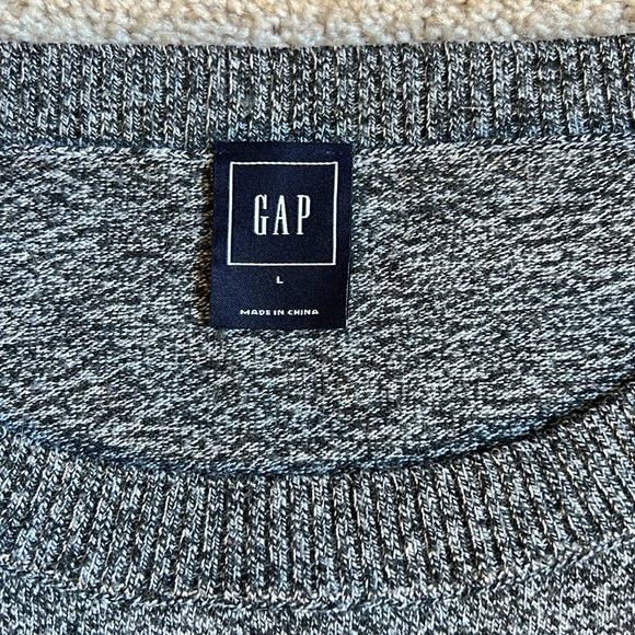 Gap Brooklyn Aztec Print Heathered Gray Sweater  Size Large - Picture 2 of 9
